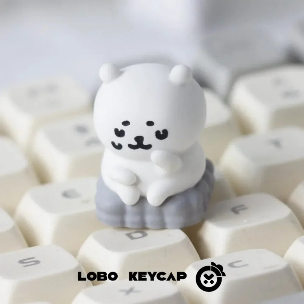 Manga Joke Bear Theme Keycap Cute Resin Peripherals Art Keycaps Anime PC Game for Mechanical Keyboard Accessories Cherry MX Gift
