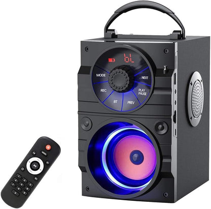 Portable Bluetooth Speaker, Bluetooth 5.3, Outdoor/Indoor Speaker Set,Dual Speakers, Subwoofer, Home Sound Package, with Dual Wireless Microphones,Remote Control,For Home, Camping, Travel