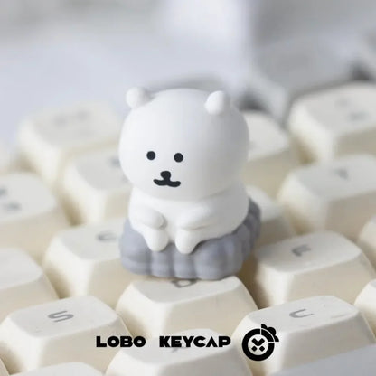 Manga Joke Bear Theme Keycap Cute Resin Peripherals Art Keycaps Anime PC Game for Mechanical Keyboard Accessories Cherry MX Gift
