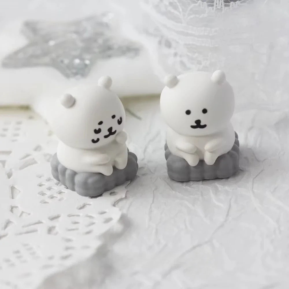 Manga Joke Bear Theme Keycap Cute Resin Peripherals Art Keycaps Anime PC Game for Mechanical Keyboard Accessories Cherry MX Gift