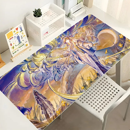 Gaming Mouse Pad Anime PC Computer Gamer Extended Desk Mat Arknights Shu Laptop Kawaii Dragon Girl Mousepad Rubber Keyboard Pad