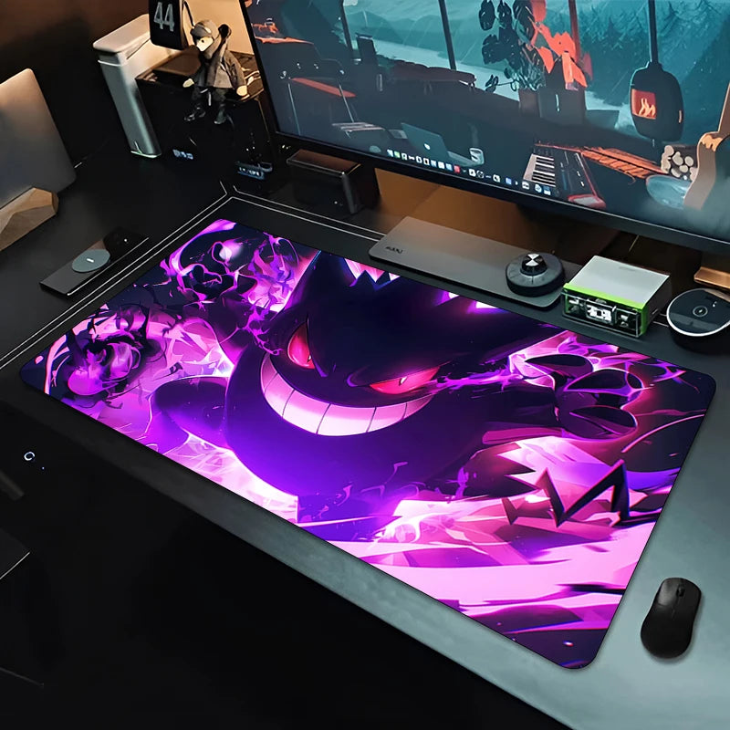 Mousepad Large Gaming Keyboard Gamer P-Pokemons Mouse Pad on the Table Speed Desk Mat Kawaii Anime PC Carpet G-Gengars Mouse Mat